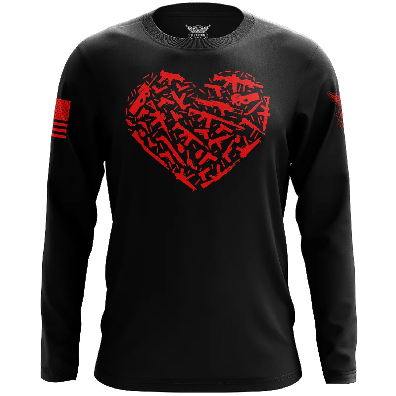 Gun Heart Long Sleeve Shirt