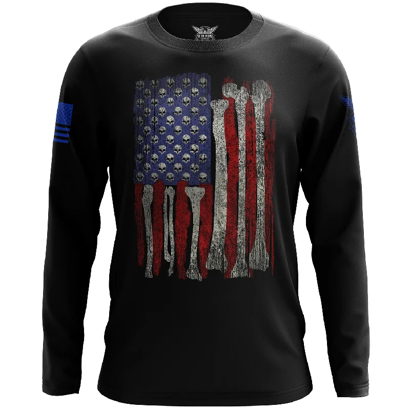 Skull Flag Long Sleeve Shirt