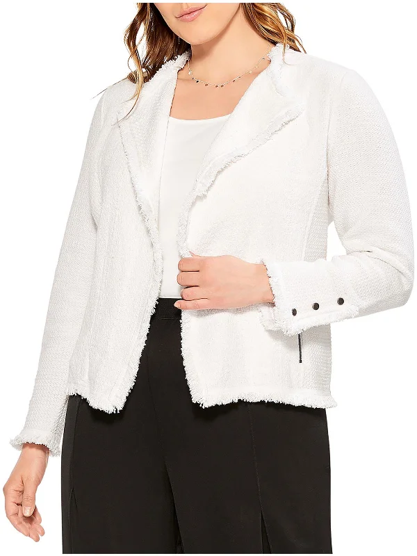 Womens Knit Long Sleeves Open-Front Blazer Elegant Blazers for Women