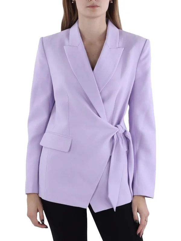 Womens Side Tie Business Suit Jacket Blazers for Women’s Wardrobe