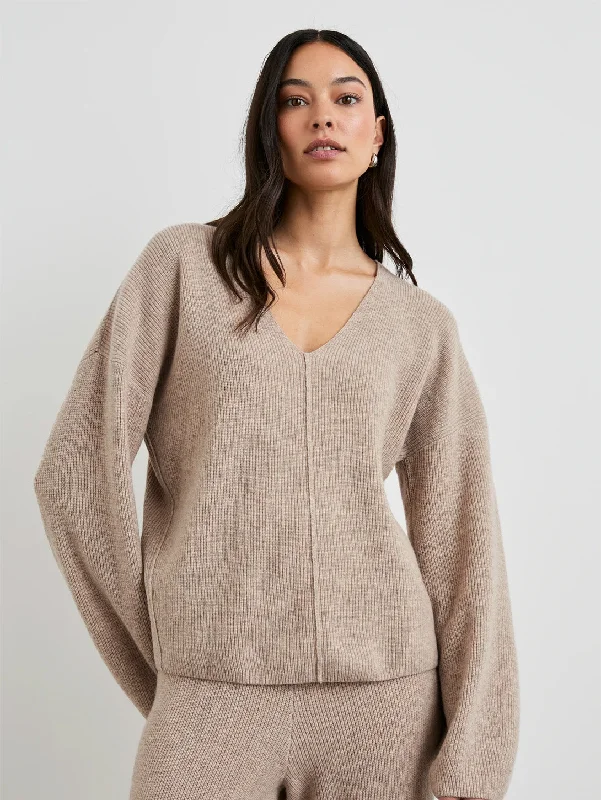 Hollyn Sweater - Oatmeal Comfortable Hoodie Sweatshirt