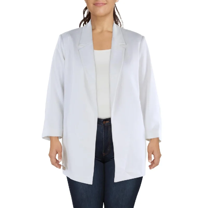 Womens Mid-Length Office Open-Front Blazer Workwear Women’s Blazer