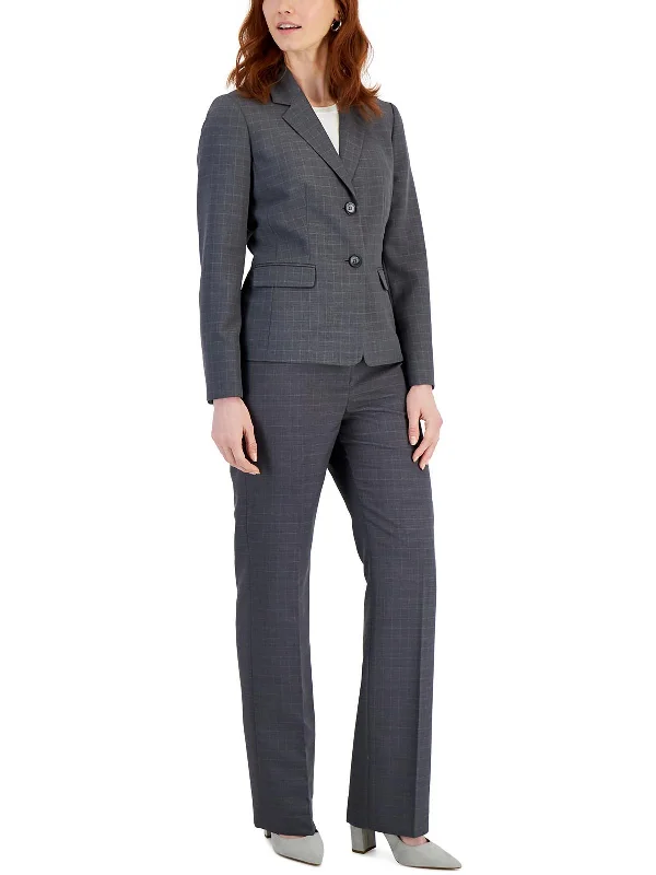 Plus   Womens Business Work Wear One-Button Suit Office Blazer Outfits