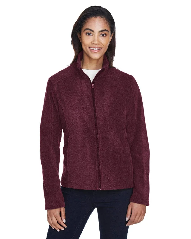 Core 365 Journey Ladies Fleece Jacket | Burgundy Women's discounted jackets