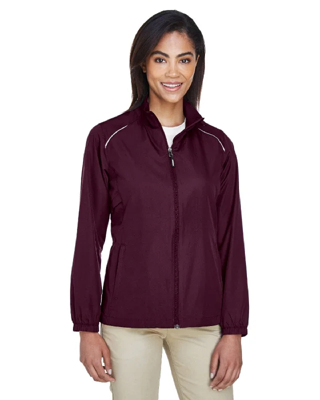 Core 365 Motivate Ladies Unlined Lightweight Jacket | Burgundy Women's cool weather jackets