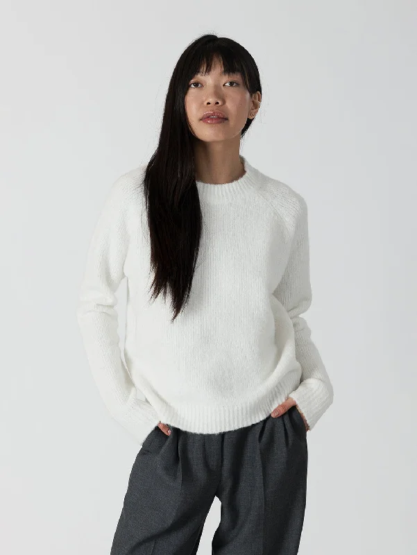 Ezra Crewneck - Off White Women’s Hoodie Sweater