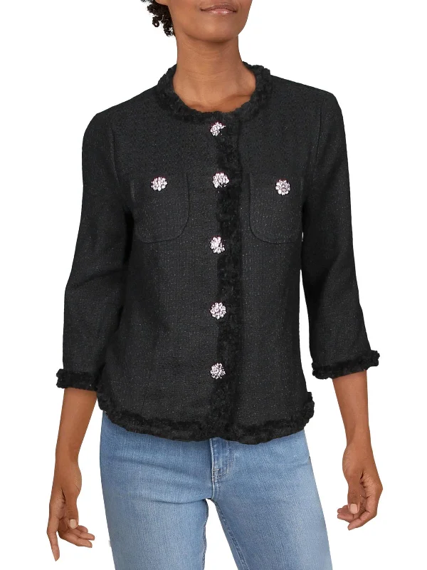 Womens Cotton Embellished Jacket Trendy Women’s Blazers