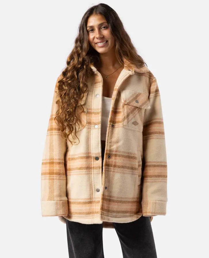 Rip Curl Womens Jacket Desert Check Elegant Hoodies & Sweatshirts