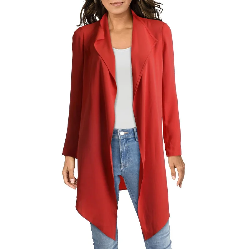 Womens Long Asymmetric Jacket Classic Blazer Jacket