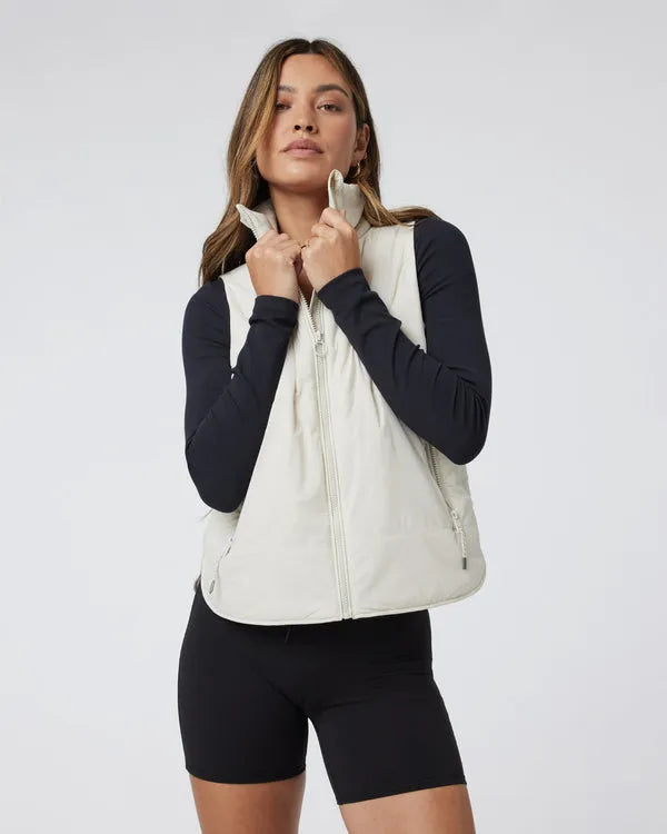 Vuori Womens Jacket Canyon Insulated Vest Soft Sweatshirts with Logo