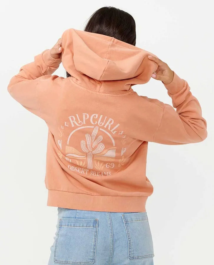 Rip Curl Womens Sweatshirt Desert Relaxed Zip Through Stylish Hoodies Collection