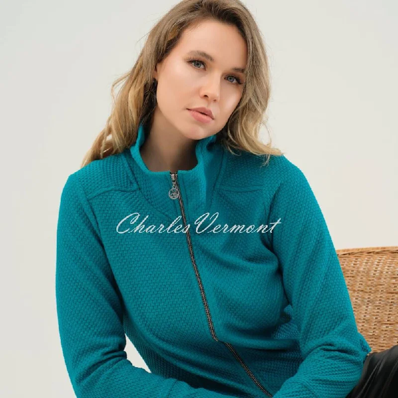 Dolcezza Textured Jacket - Style 73213 (Teal)