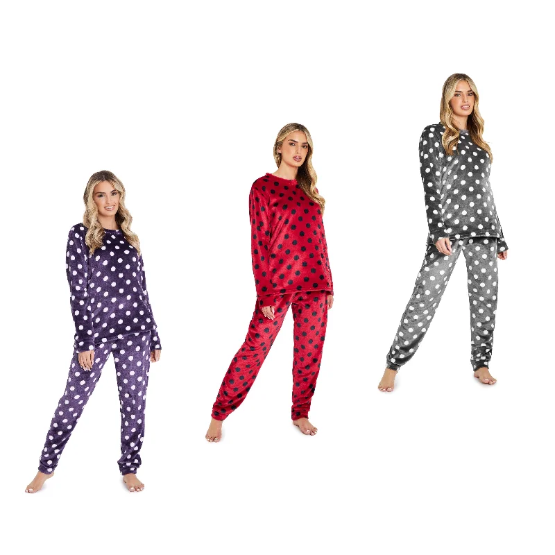 CityComfort Womens Pyjamas, Polka Dots Ladies Pyjama Sets Party pajama sets