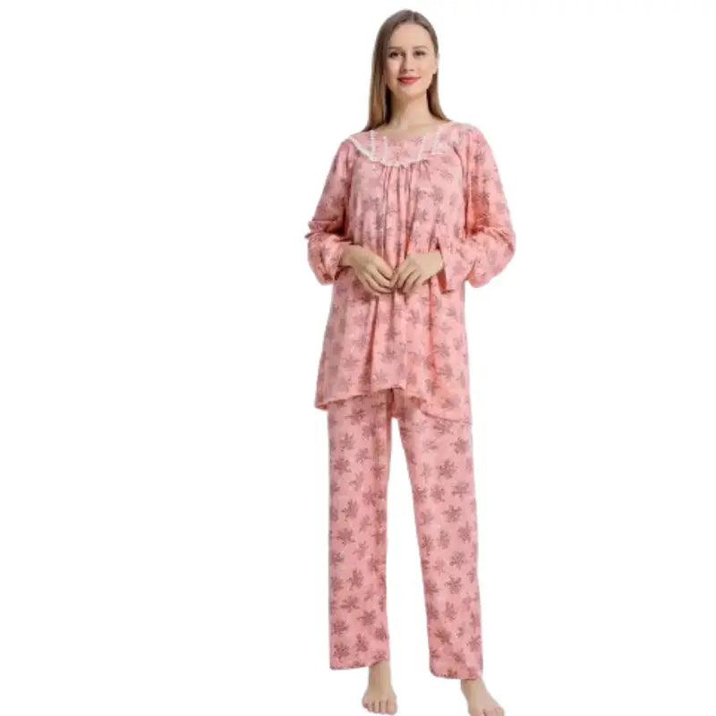 Eastern Stylish  Women's Classic Jersey Cotton Ditsy Floral Print Pyjama Set Pajama sets under $50