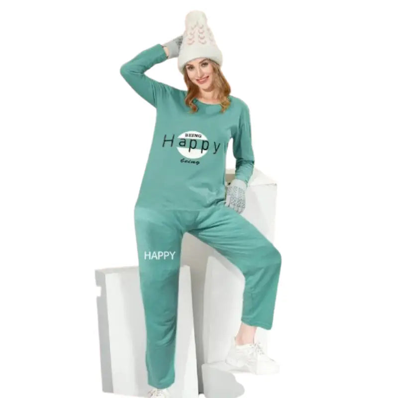 Ladies Warm Sleepwear  for Winter | Shirt Pajama set for Winter Travel pajama sets