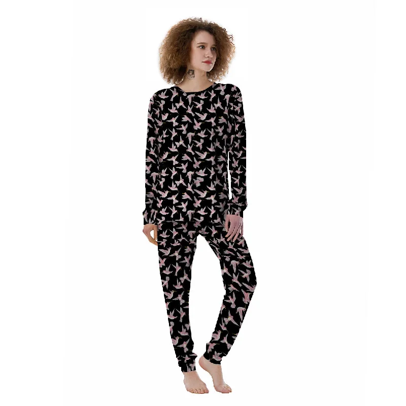 Ladybird Cute Print Pattern Women's Pajamas Long sleeve pajama sets