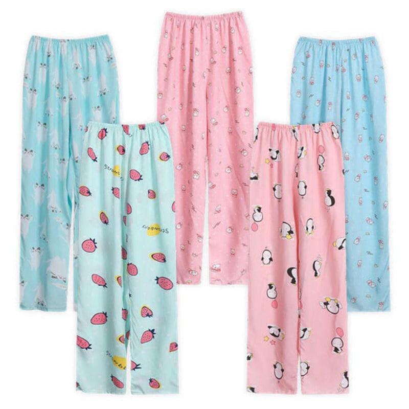 Pack of 3 Printed Random Color trouser For women Warm pajama sets