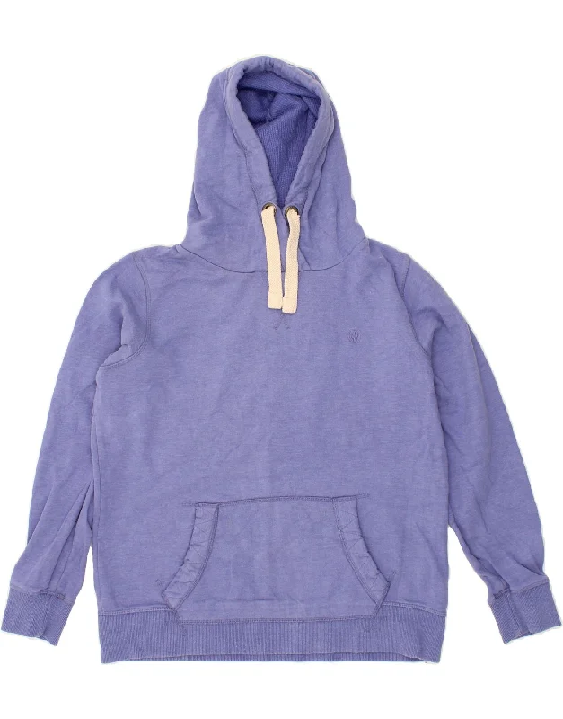 FAT FACE Womens Oversized Hoodie Jumper UK 12 Medium  Purple Cotton Trendy oversized sweaters