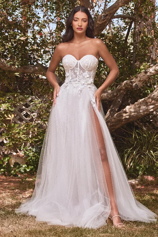 Enchanting Cinderella Divine Gown for Unforgettable Moments: CB080W Off-shoulder Wedding Gown