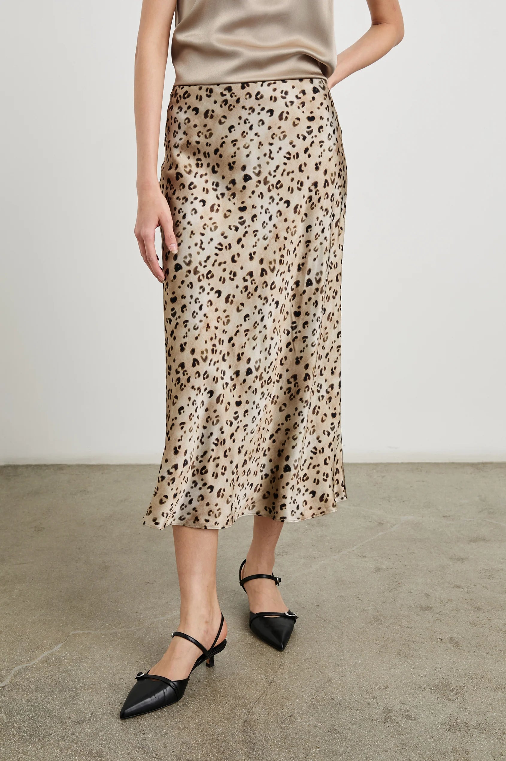 Anya Skirt ~ Champagne Leopard Sequin unclassified skirts