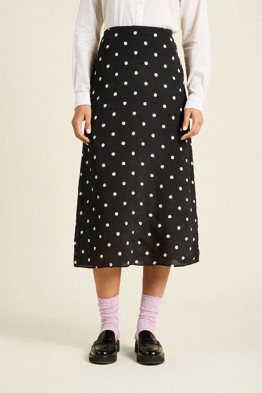 Demi Skirt ~ Black Polka Dots Trendy new unclassified skirts