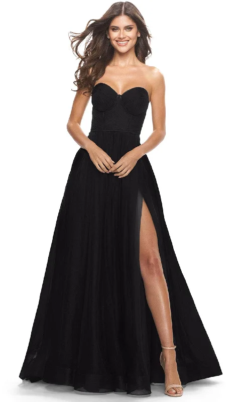 La Femme 31205 - Sweetheart Corset A-Line Long Prom Dress Date night maxi dresses