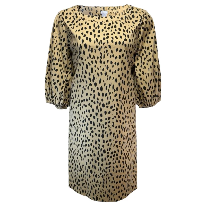 Poplin Poet-Sleeve Dress By Chicos In Leopard Print, Size: Xl ASOS floral dresses