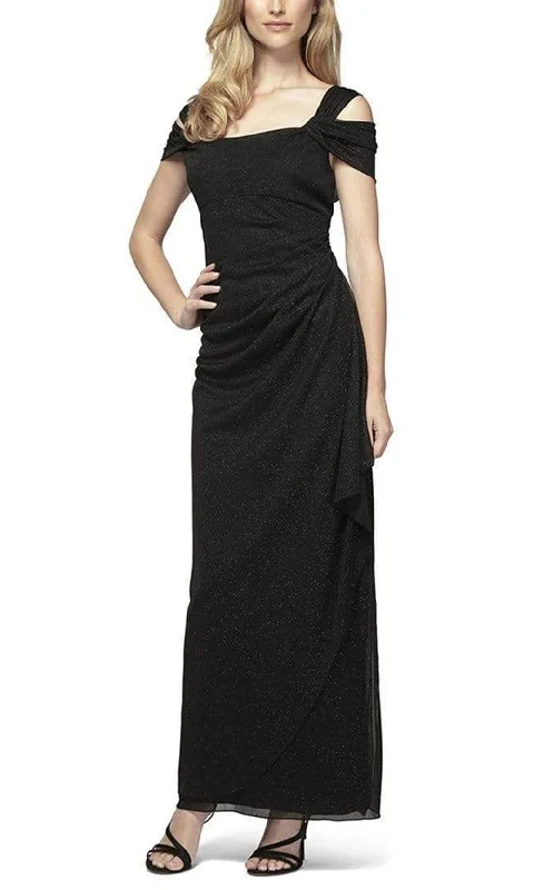 Alex Evenings - 133026 Shimmering Square Neck Formal Dress Lightweight unclassified dresses