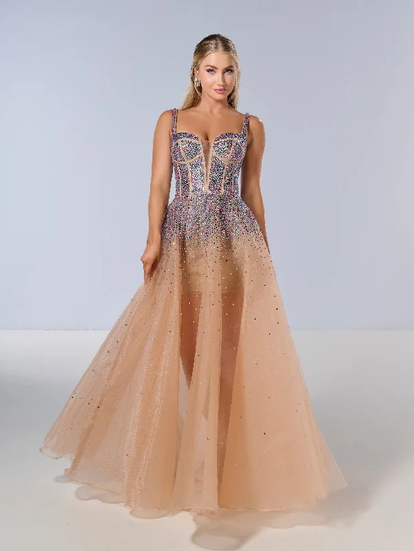 Beaded Sleeveless A-line Gown by Tiffany Designs 16206 Elegant evening unclassified dresses