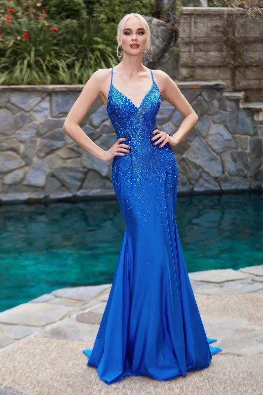 Captivating Shimmer: Cinderella Divine's Enchanting Prom Gown (CDS413) Velvet unclassified dresses