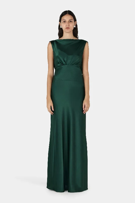 Clara Bias Dress Pine Green Lightweight unclassified dresses