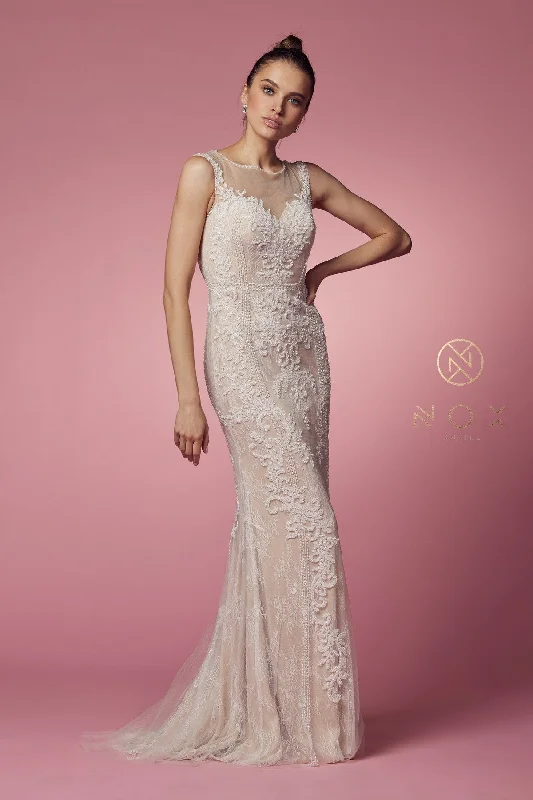 **Enchanting Embrace: Illusion Neckline Gown for Unforgettable Occasions** Open-back unclassified dresses