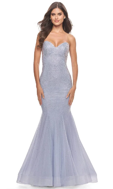 La Femme 31421 - Sparkly Mermaid Gown Pastel unclassified dresses