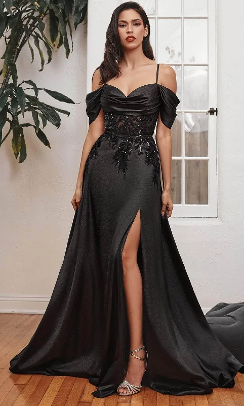 Ladivine OC012 - Off Shoulder Gown Wrap unclassified dresses