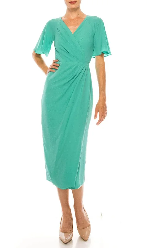 Maggy London G4077M - Faux Wrap Dress High-low unclassified dresses