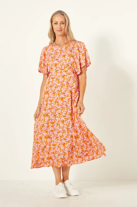 Mavis Dress Orange Tulips Lace unclassified dresses