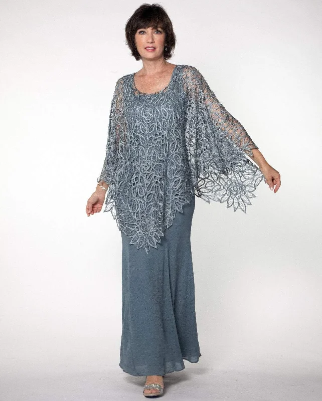 Soulmates - C881SC Embroidered Poncho Discounted unclassified dresses