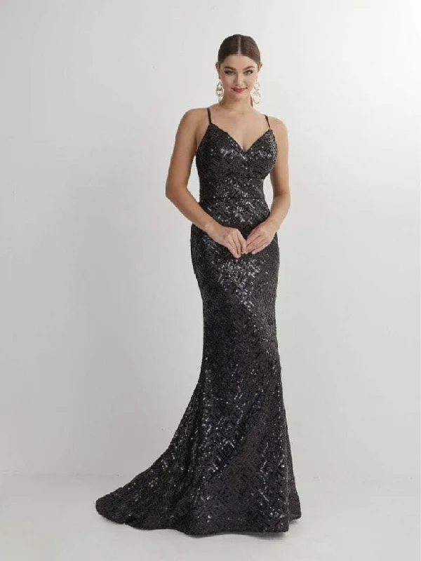 Studio 17 - 12909 Fitted Bodice Evening Dresses Beaded unclassified dresses