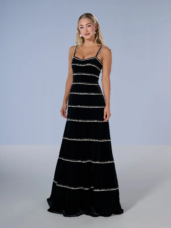 Velvet Sleeveless A-line Gown by Tiffany Designs 16223 Budget-friendly unclassified dresses