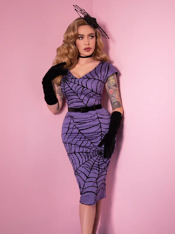 Widow Spider Web Dress in Periwinkle Club unclassified dresses