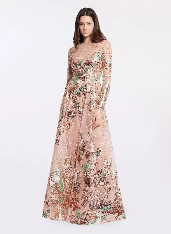 Celestial Embroidered Lace Dress Lace Dress Casual