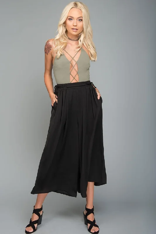 Lucy Loose Fit Wide Leg Pants Black