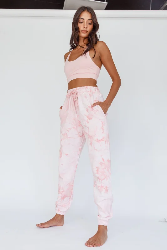 Take It Easy Jogger Track Pants Pink