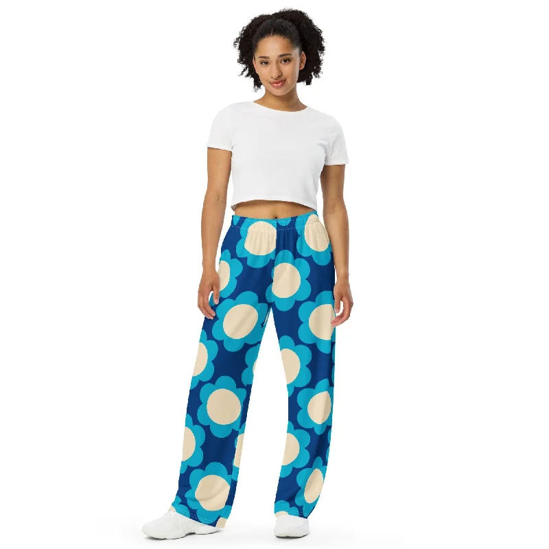 ELLIE blue - Unisex wide-leg pants